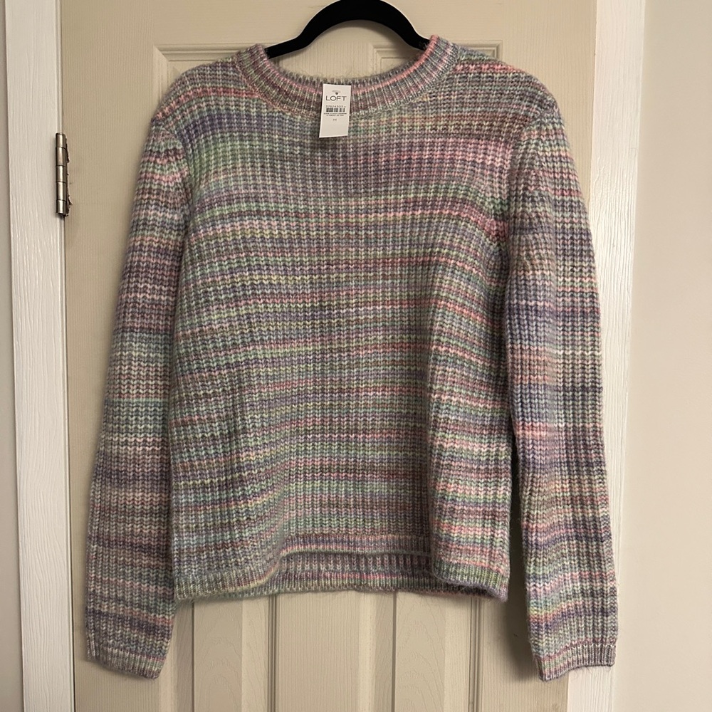 Loft Multicolor Pastel Sweater